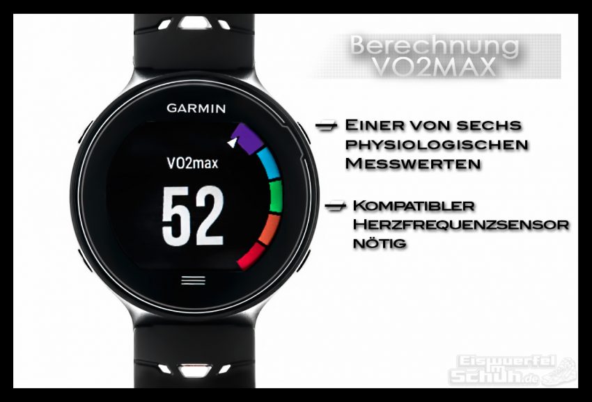 Produktfoto Garmin Forerunner 630 GPS-Laufuhr. Detaillierte Grossaufnahme vom Display. Produkttest. Review.
