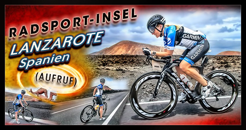 Collage Banner zur Radsport Insel Lanzarote