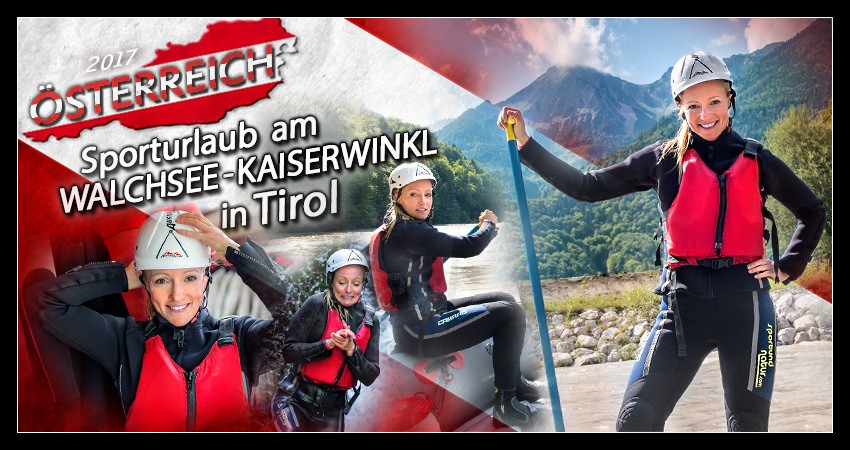 Sporturlaub im Kaiserwinkl EiswuerfelImSchuh Din Rafting mit Sport und Natur Team