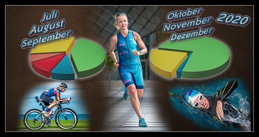Triathlon Training Saison Zusammenfassung Collage