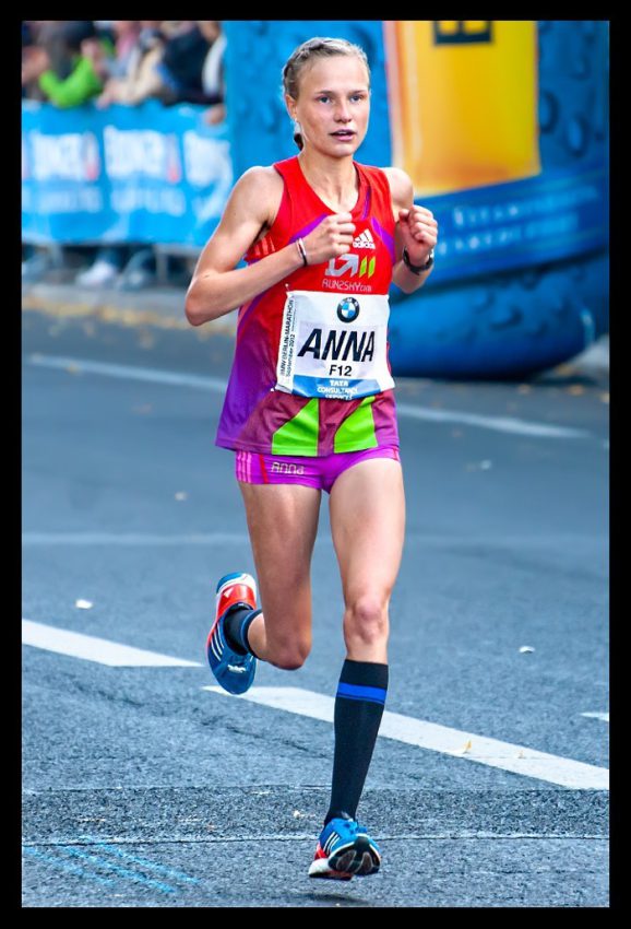 Anna Hahner beim Marathon Berlin Laufstrecke