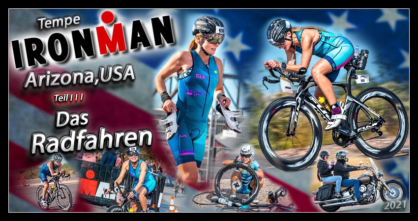 Ironman Arizona Blog Post Banner Collage Radstrecke Bike Course Visual