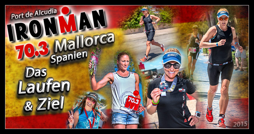 70.3 Ironman Mallorca Laufstrecke & Siegerehrung Banner Collage