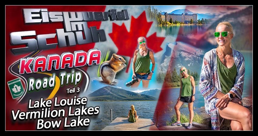 Entdecke entlang des Icefield Parkways mit unserem Kanada Road Trip die Schönheit der Rocky Mountains und entdecke die Vermilion Lakes, den vermutlich am meisten fotografierten See der Welt - Lake Louise - und das kaum erwähnte Schmuckstück, den Bow Lake.