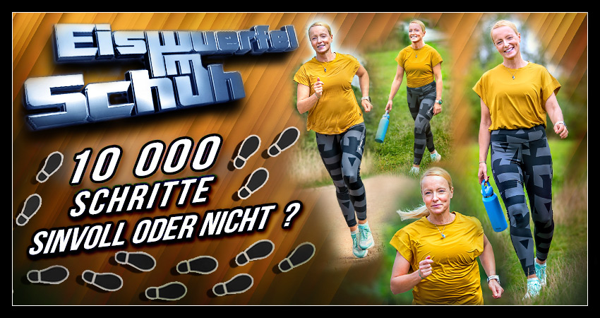 Banner Collage zum Beitrag 10.000 Schritte am Tag: wann Bewegung hilft und wann sie zur Belastung wird - hier erhältst du praktische Tipps für deinen Alltag.