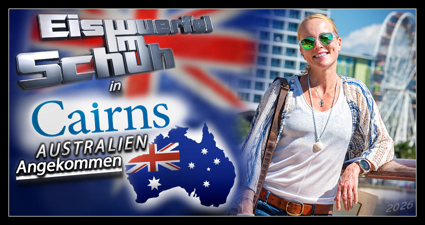 Zwei Wochen vor dem Ironman Cairns - Reisebericht mit Banner College: erste Einheiten von der Wettkampfstrecke, Schwimmen im Pazifik, Streckencheck auf dem Captain Cook Highway und ein Tag im Daintree Rainforest.